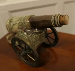 Pamono The Apple of Velay Stoneware Cannon Liqueur Bottle, 1950s><noscript><img width=
