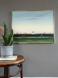 Pamono The Distance Between, Oil Painting, Framed> Minimalist