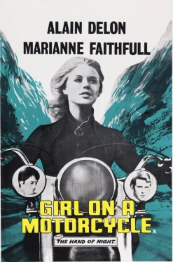 New Pamono The Girl on a Motorcycle Movie Poster, United Kingdom, 1968