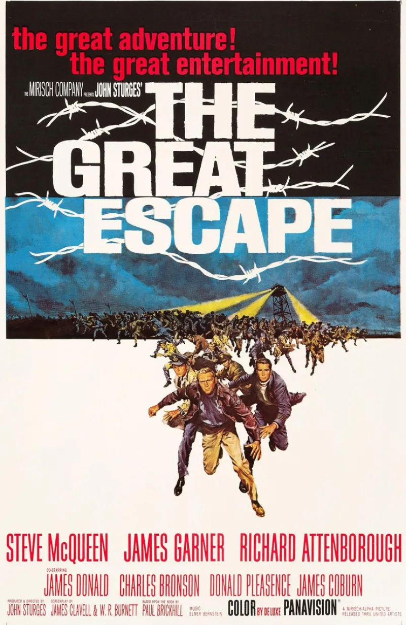 Hot Pamono The Great Escape Original Vintage US One Sheet Movie Poster, 1963