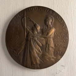 Outlet Pamono The Hour Has Come Justice Liberty Medal Matrix by Anie Mouroux, 1917
