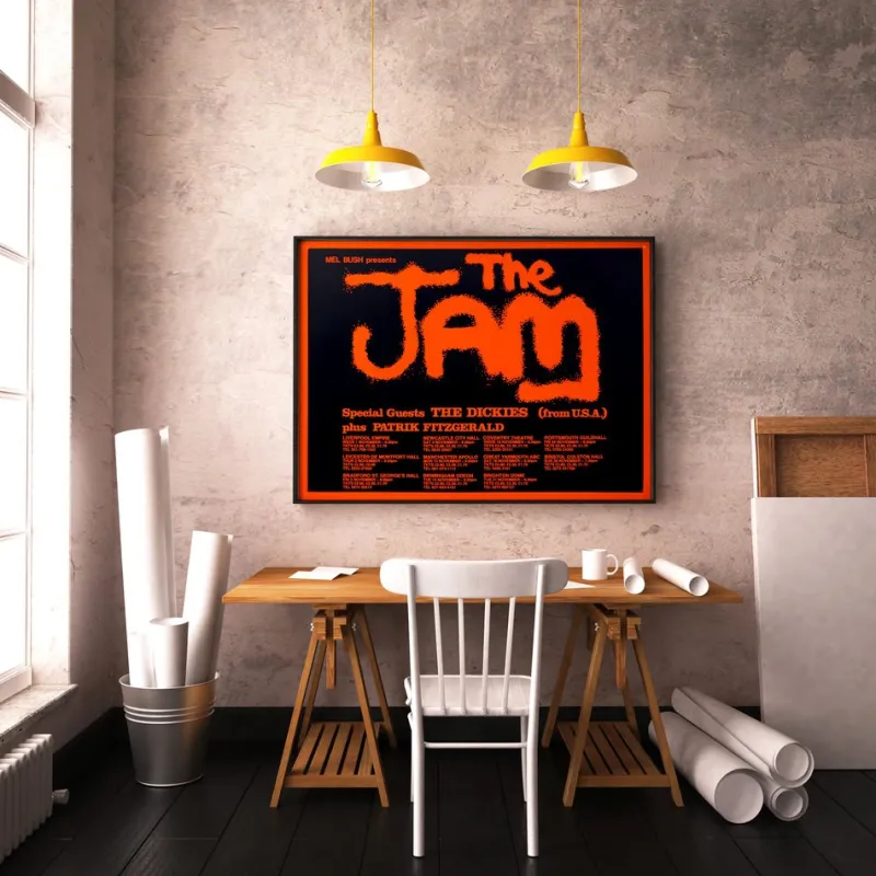 New Pamono The Jam Tour Poster, United Kingdom, 1978