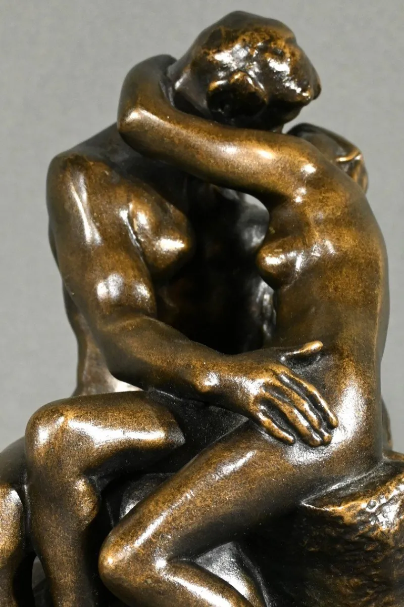 Discount Pamono The Kiss Resin Sculpture after A.Rodin, Late 20th Century