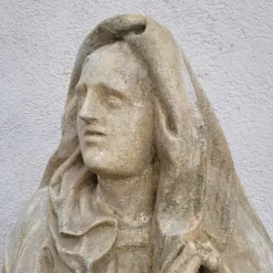 Sale Pamono The Madonna, 17th Century, Lacquered Limewood
