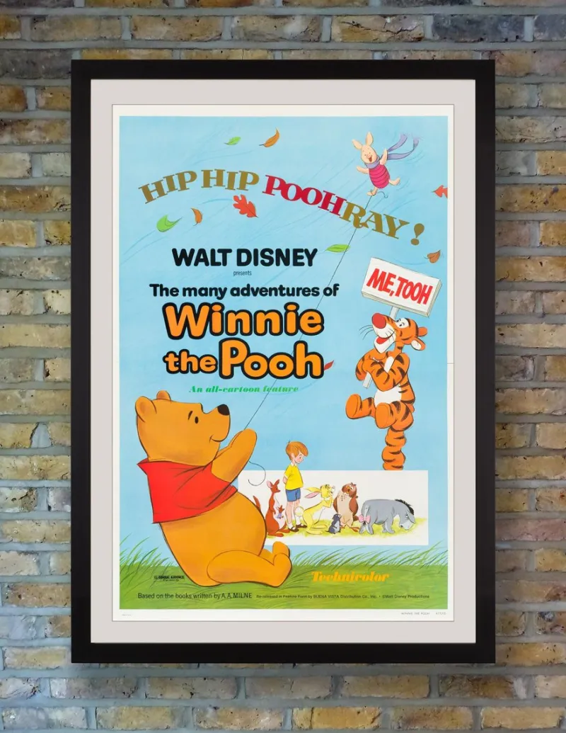 Pamono The Many Adventures of Winnie the Pooh Original Vintage US One Sheet Movie Poster, 1977