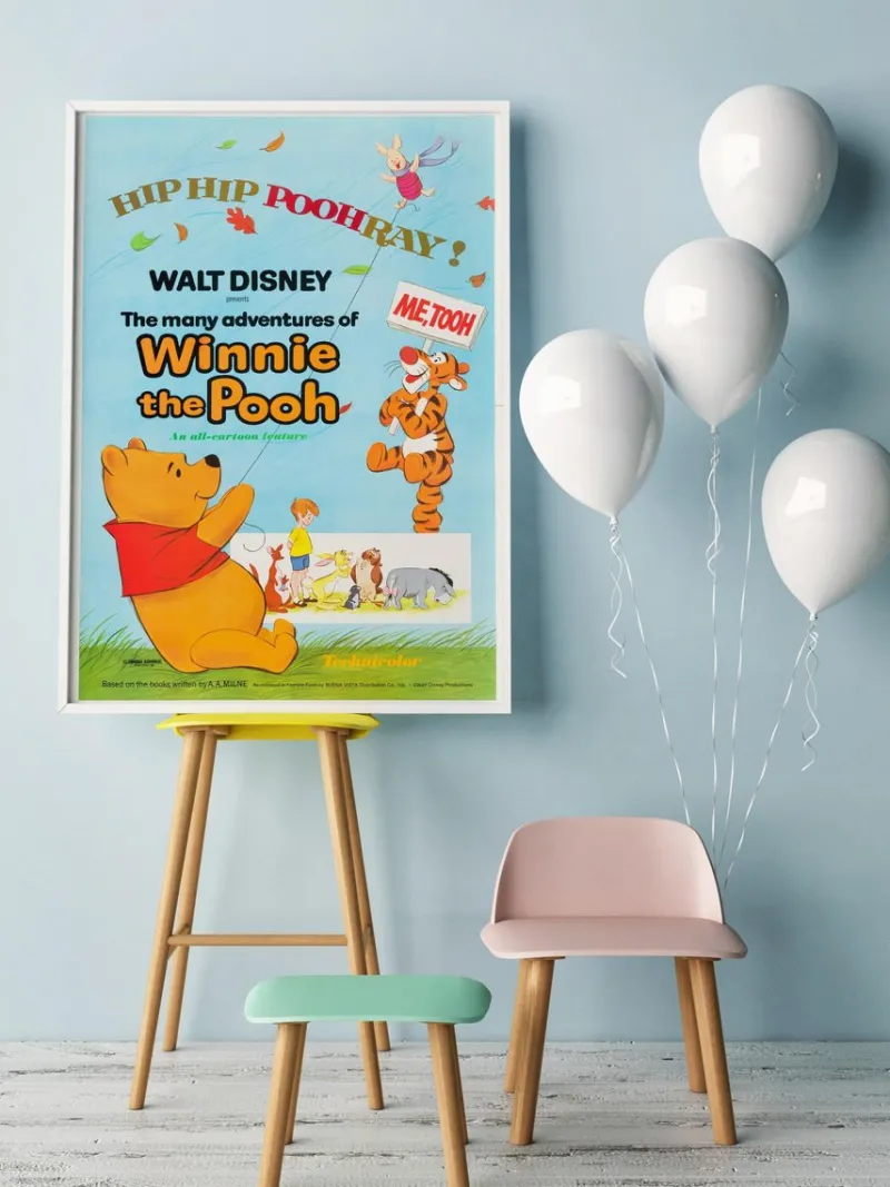 Pamono The Many Adventures of Winnie the Pooh Original Vintage US One Sheet Movie Poster, 1977