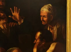 Pamono The Tooth-Puller (Il Cavadenti) - Oil on Canvas by Follower of Caravaggio Late 17th Century><noscript><img width=