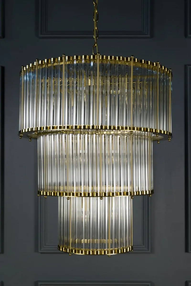 Pamono The Triple Monza Chandelier from Pure White Lines