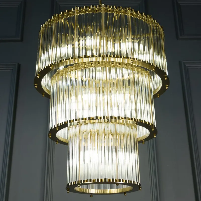 Pamono The Triple Monza Chandelier from Pure White Lines