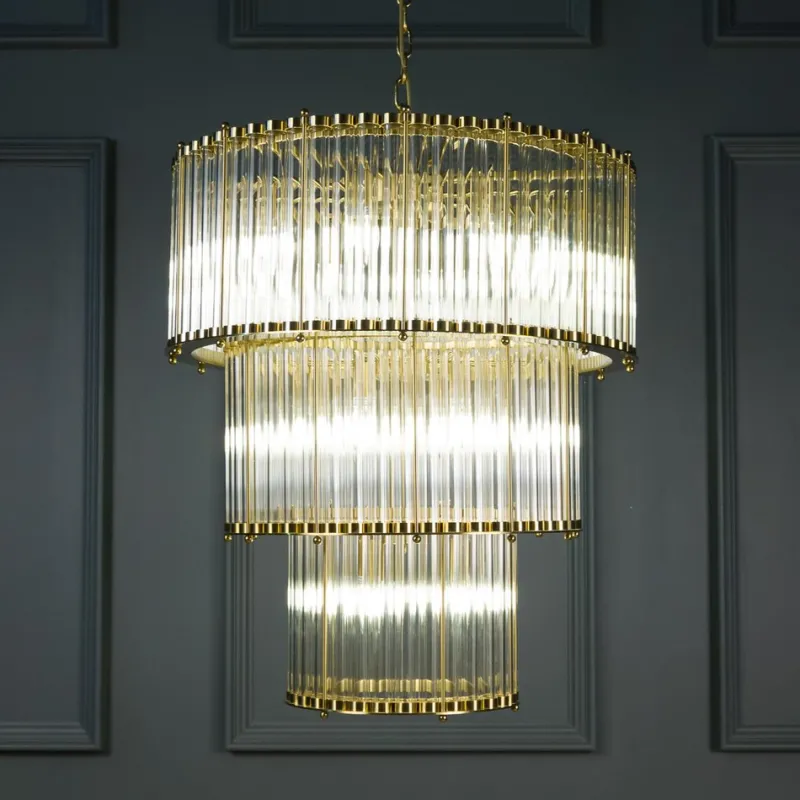 Pamono The Triple Monza Chandelier from Pure White Lines