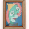 Pamono The Two Faces Painting by Michel Guérin in the style of Picasso> Abstraction