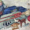 New Pamono Theodor Schindler, Still Life with Toys, 1910, Impressionism