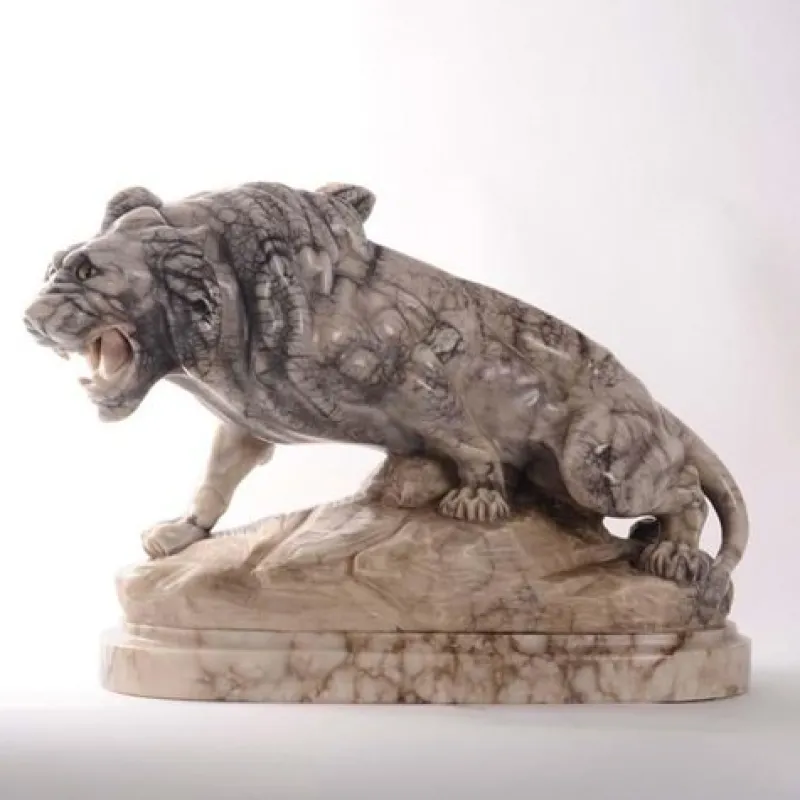 Pamono Thomas Francois Cartier, Animal Sculpture, Marble> Classical