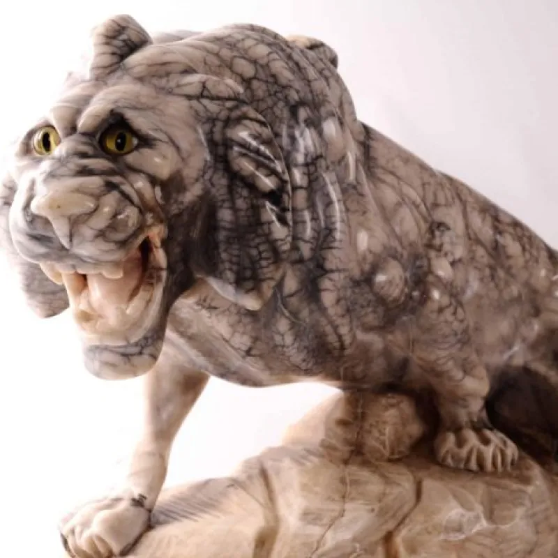 Pamono Thomas Francois Cartier, Animal Sculpture, Marble> Classical