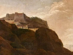 Clearance Pamono Thomas Wyck, View of Mediterranean Landscape, 1660, Oil on Canvas