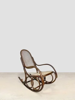 Hot Pamono Thonet Rocking Armchair by Michael Thonet for Thonet