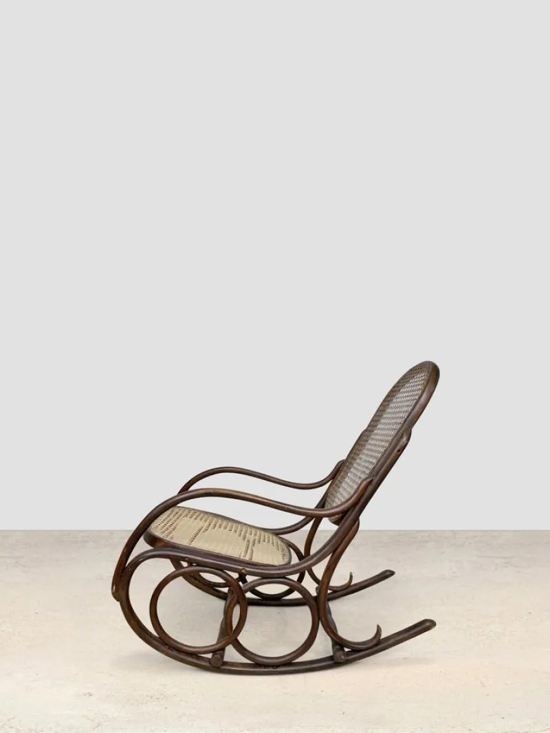 Hot Pamono Thonet Rocking Armchair by Michael Thonet for Thonet