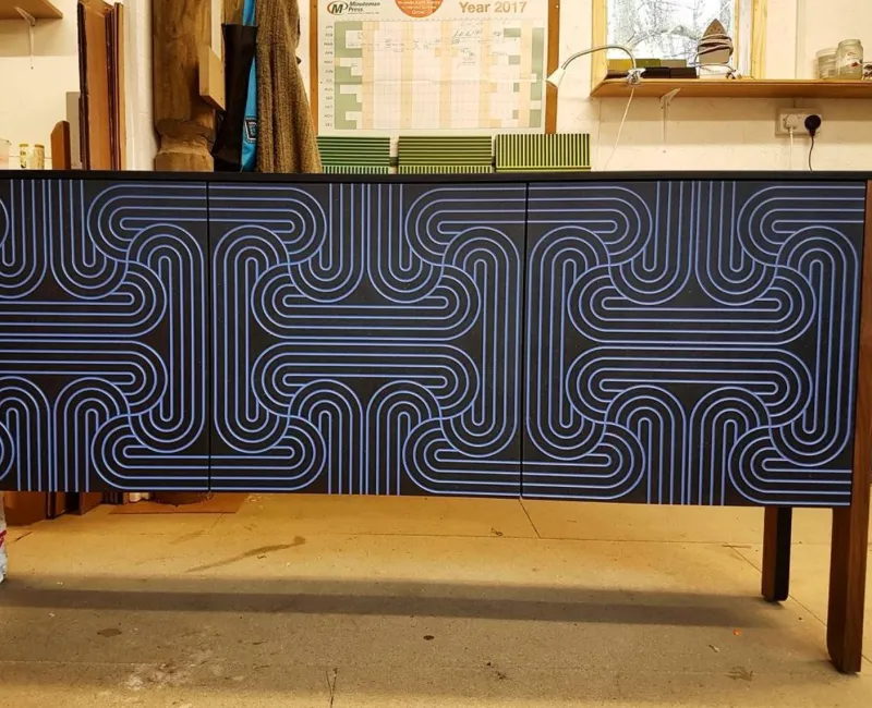 Sale Pamono Three-Door Loop Sideboard by Nell Beale