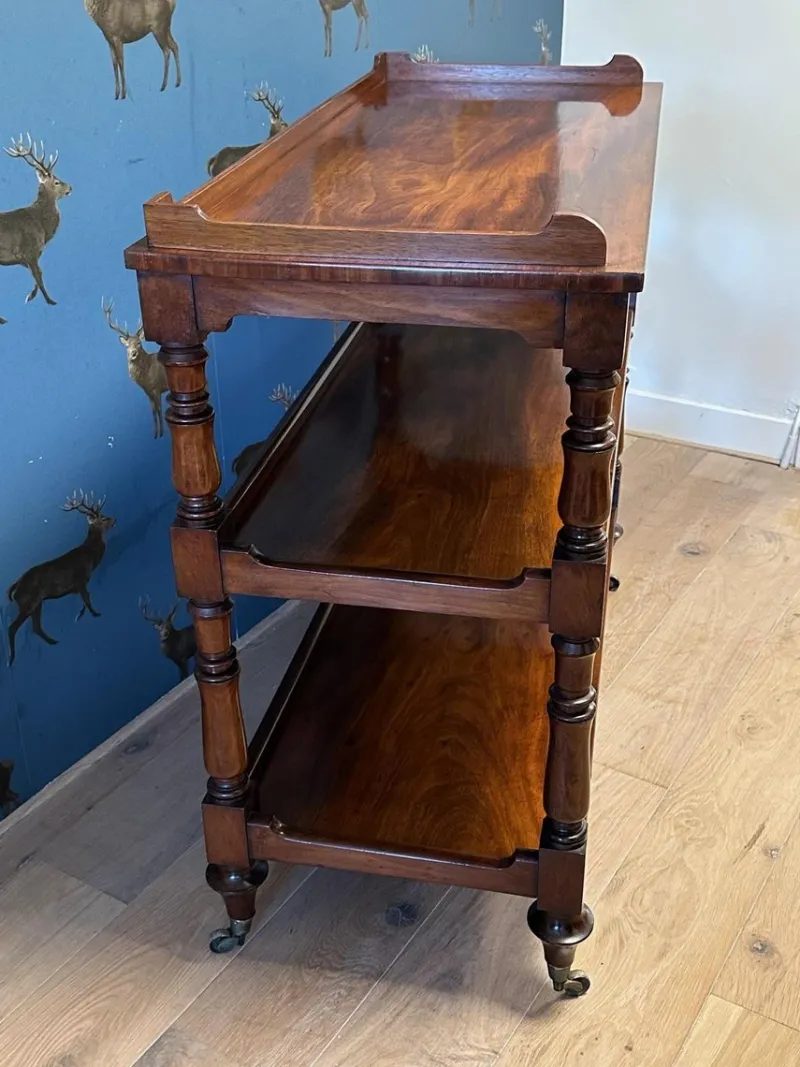 Pamono Three-Tiered Shelf in Mahogany> Shelves & Wall Units