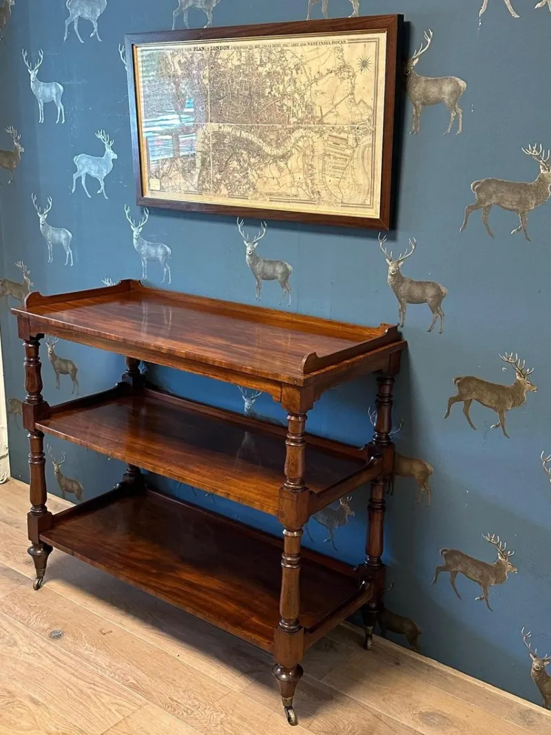 Pamono Three-Tiered Shelf in Mahogany> Shelves & Wall Units