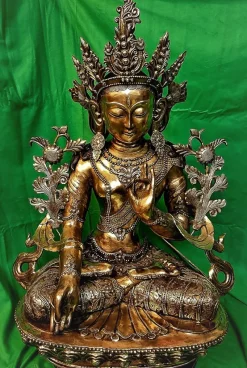 Discount Pamono Tibetan Buddha Sculpture, 18th-Century, Bronze