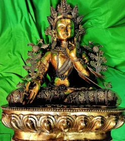 Discount Pamono Tibetan Buddha Sculpture, 18th-Century, Bronze