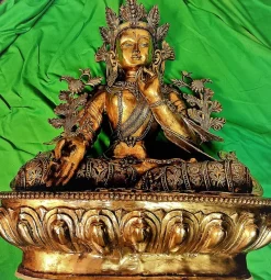 Discount Pamono Tibetan Buddha Sculpture, 18th-Century, Bronze