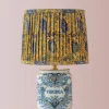 Clearance Pamono Tichelaar Makkum Delft Virginia Tobacco Jar Table Lamp, New Silk Lampshade
