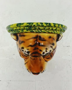 Pamono Tiger Ceramic Wall Shelf by Ceramiche Boxer> Wall Decor|Wall Decor