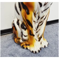 Outlet Pamono Tiger Statue in Ceramic