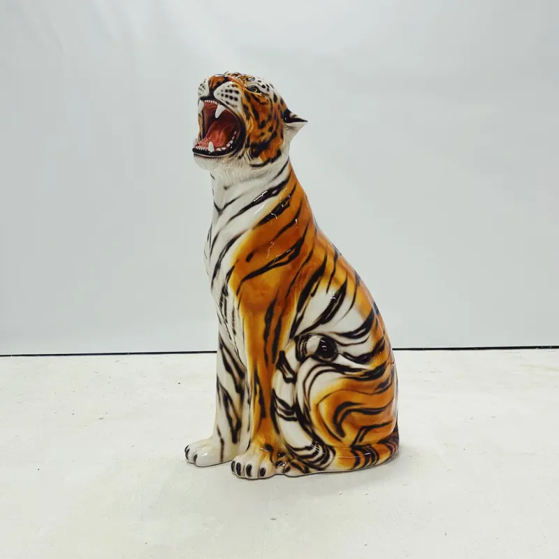 Pamono Tiger Statue in Ceramic by Ceramiche Boxer> Sculpture