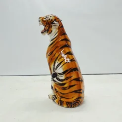 Pamono Tiger Statue in Ceramic by Ceramiche Boxer><noscript><img width=