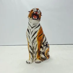 Pamono Tiger Statue in Ceramic by Ceramiche Boxer><noscript><img width=