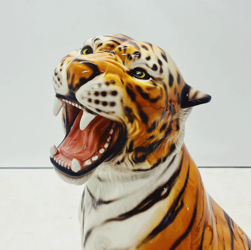 Pamono Tiger Statue in Ceramic by Ceramiche Boxer> Sculpture