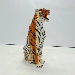 Pamono Tiger Statue in Ceramic by Ceramiche Boxer><noscript><img width=