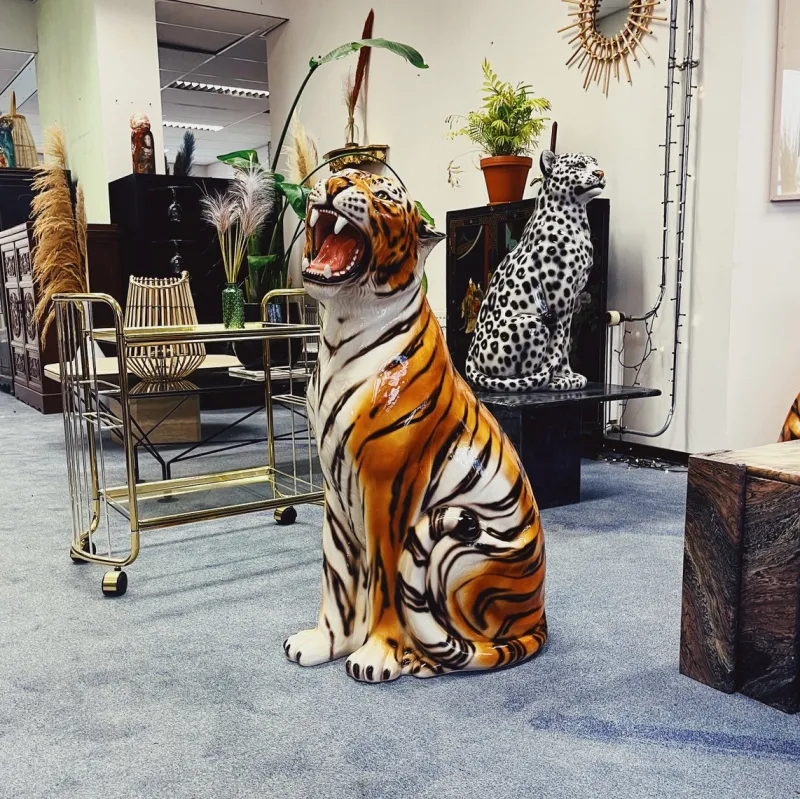 Pamono Tiger Statue in Ceramic by Ceramiche Boxer> Sculpture