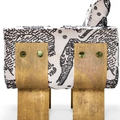 Pamono Tiger Velvet Lounge Chair with Cast Brass Legs by Egg Designs><noscript><img width=