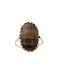 Discount Pamono Tiger's Eye Swivel Ring