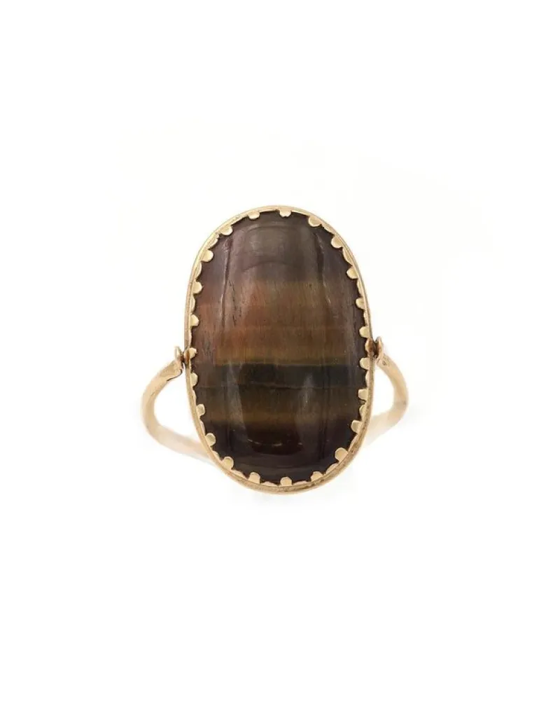 Discount Pamono Tiger's Eye Swivel Ring