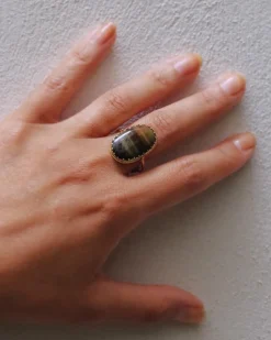 Discount Pamono Tiger's Eye Swivel Ring