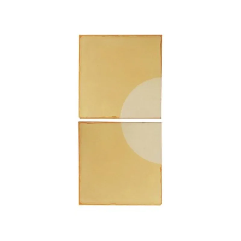 Online Pamono Tiles Moon Yellow Ceramic Decorative Wall Lamp by Violaine d'Harcourt