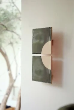Online Pamono Tiles Moon Yellow Ceramic Decorative Wall Lamp by Violaine d'Harcourt