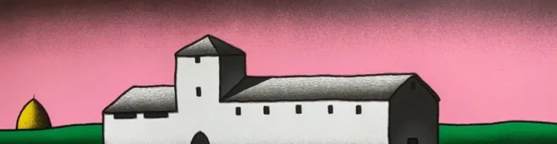 Discount Pamono Tino Stefanoni, Casolare rosa, 1990, Serigraph