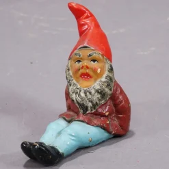 Pamono Tiny Terracotta Garden Gnomes, Germany, 1950s, Set of 4><noscript><img width=