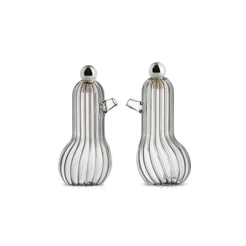 Pamono Tipì e Tidò & Lilì e Lulù Sets for Condiments in Blown Glass by Matteo Cibic for Paola C., Set of 4