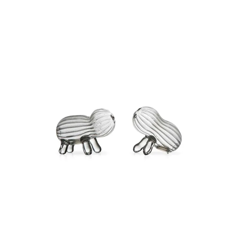 Pamono Tipì e Tidò Salt & Pepper Set in Blown Glass by Matteo Cibic for Paola C., Set of 2> Salt & Pepper Shakers