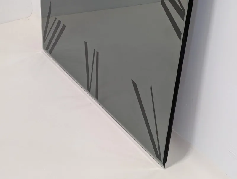 Clearance Pamono Titanium Mirror Clock from Reflex Angelo