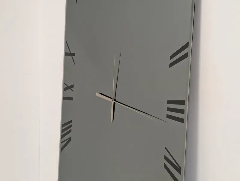 Clearance Pamono Titanium Mirror Clock from Reflex Angelo