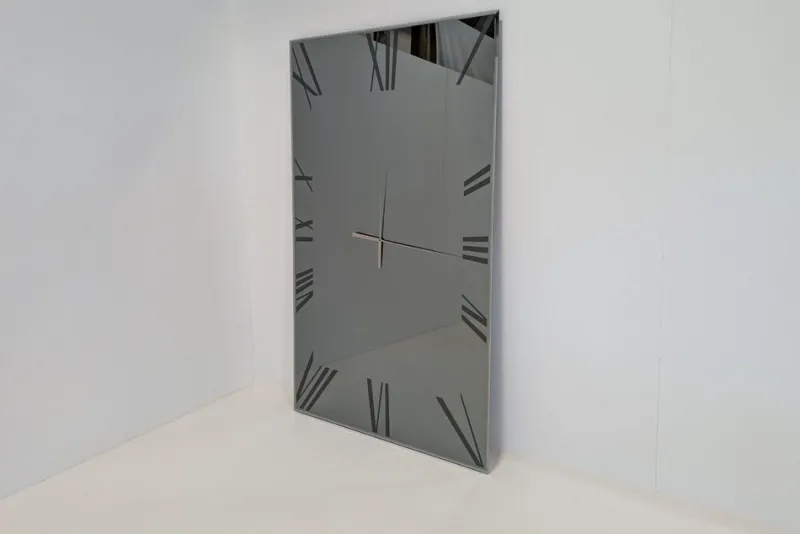 Clearance Pamono Titanium Mirror Clock from Reflex Angelo
