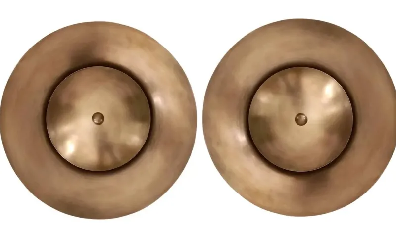 Online Pamono Titus Pair Brass Wall Sconces by Candas Design, Set of 2